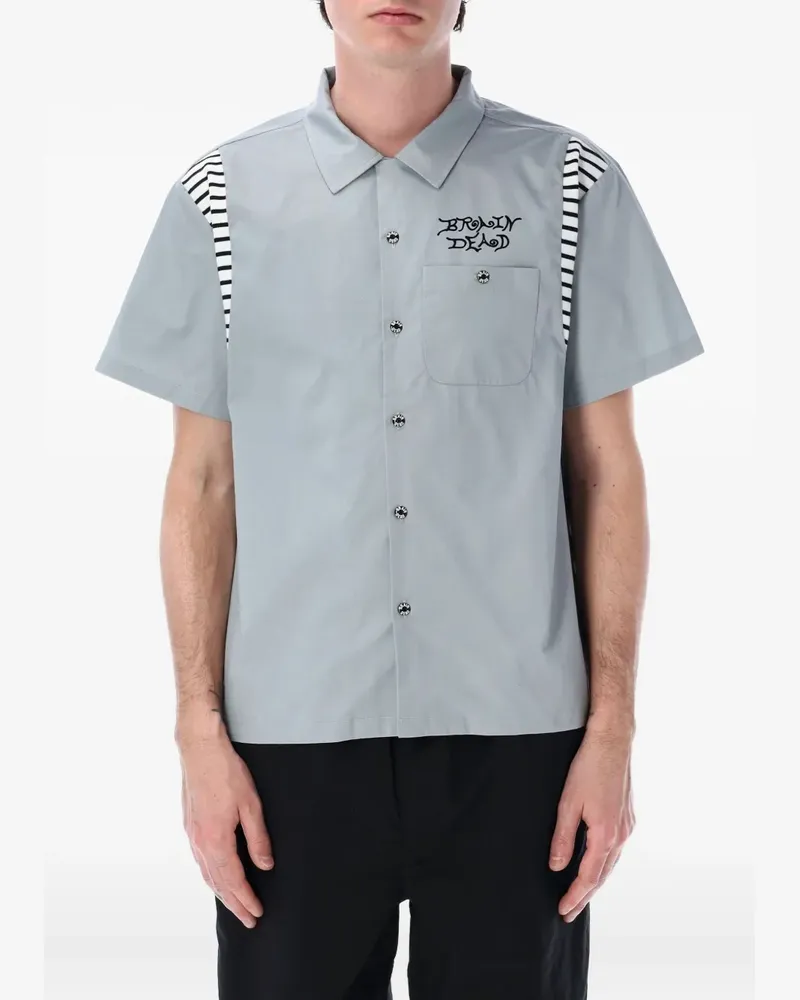 Brain Dead Cobra Bowlinghemd - Grau Grau