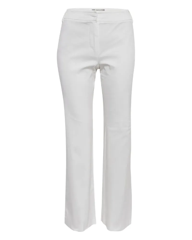 Max Mara Ausgestellte Hose - Weiß Weiß