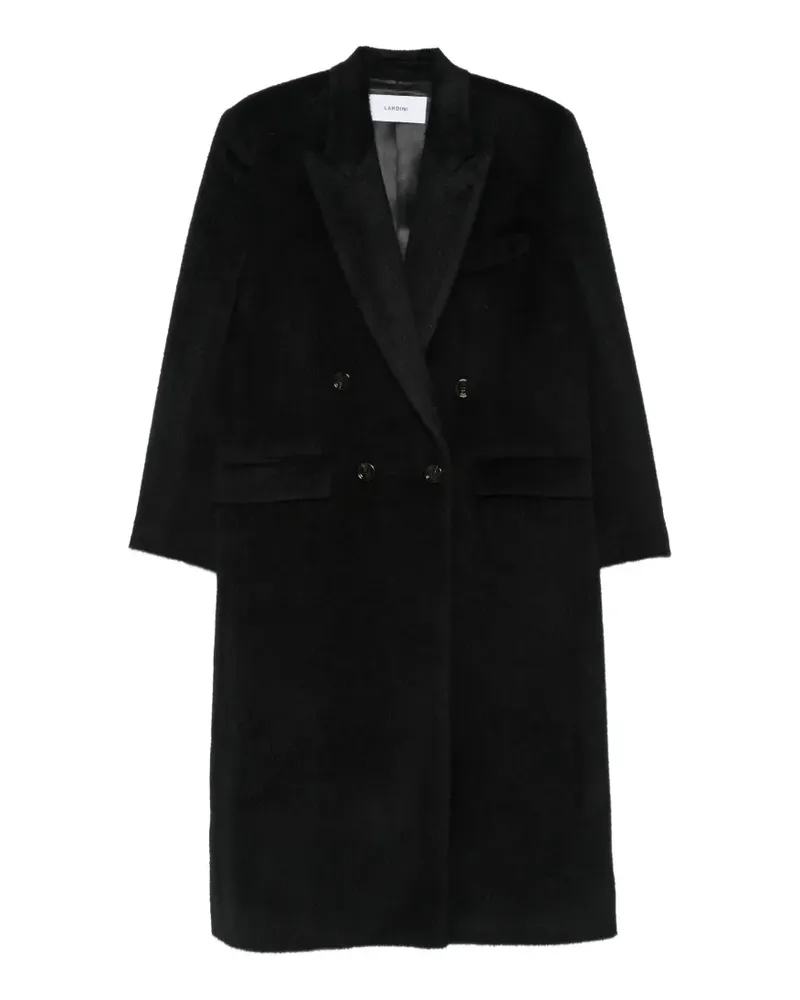 LARDINI Martin double-breasted peaked-lapels coat - Schwarz Schwarz