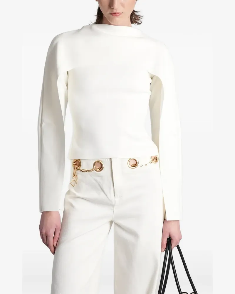 Cult Gaia Alka cape-sleeve blouse - Weiß Weiß