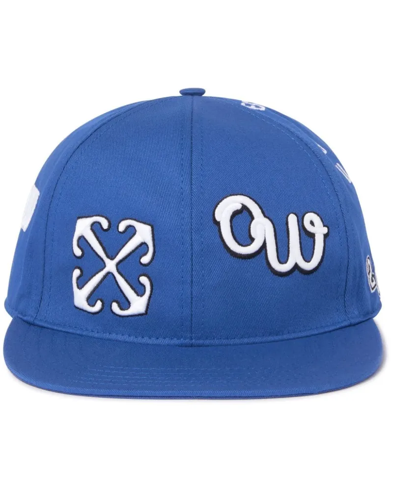 OFF-WHITE Boxy Baseballkappe mit Arrows-Stickerei - Blau Blau