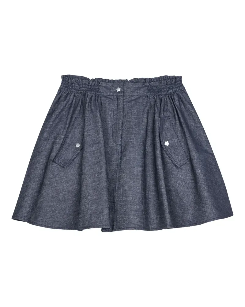 Cecilie Bahnsen Cici elasticated flower skirt - Blau Blau