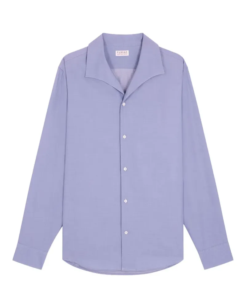 FURSAC spread-collar long-sleeve shirt - Blau Blau
