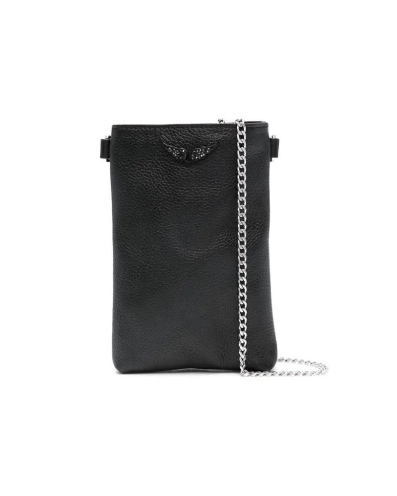 Zadig & Voltaire Handyhülle aus Leder - Schwarz Schwarz