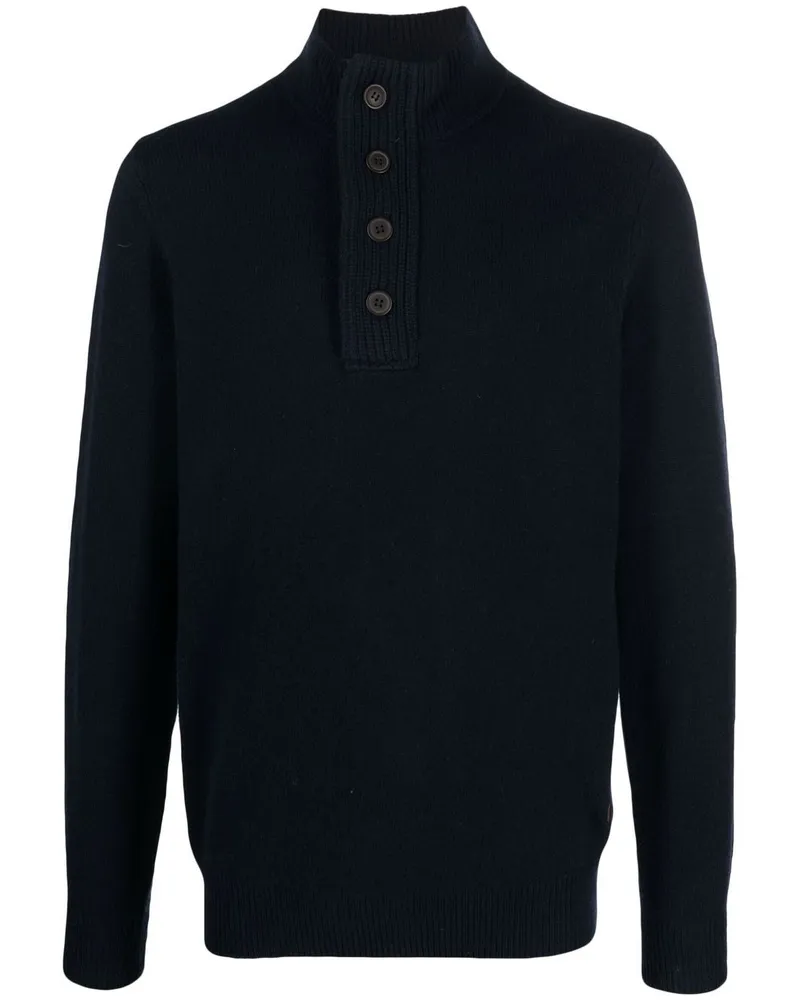 Barbour Essential Pullover mit Reißverschluss - Blau Blau