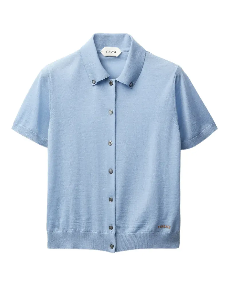 Versace Geknöpfter Cardigan - Blau Blau