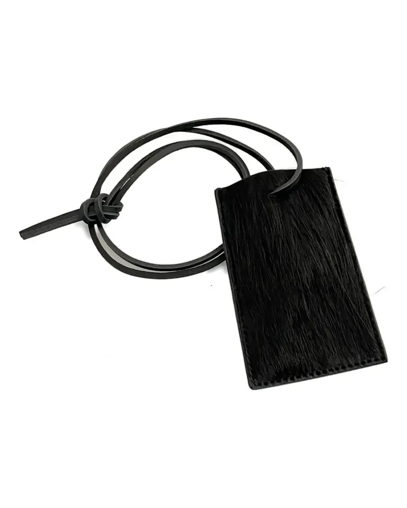 Rick Owens Haarspangen-Schlüsselanhänger mit Lederbesatz - Schwarz Schwarz