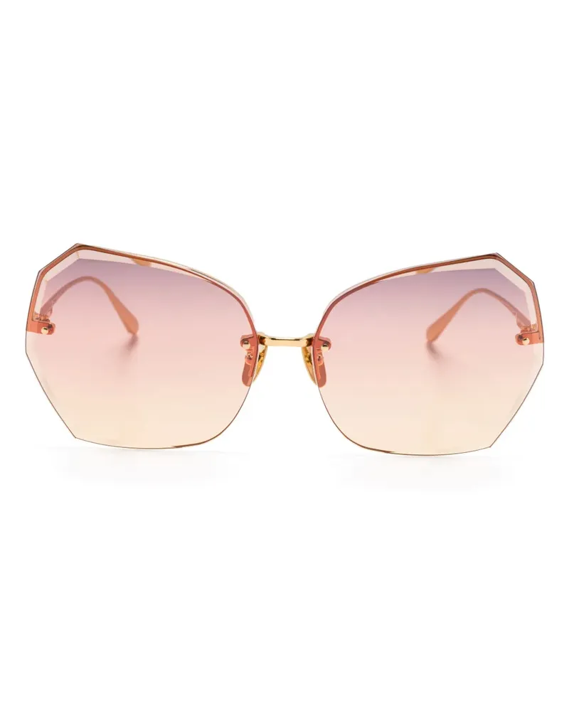 Linda Farrow Lila Sonnenbrille - Gold Gold