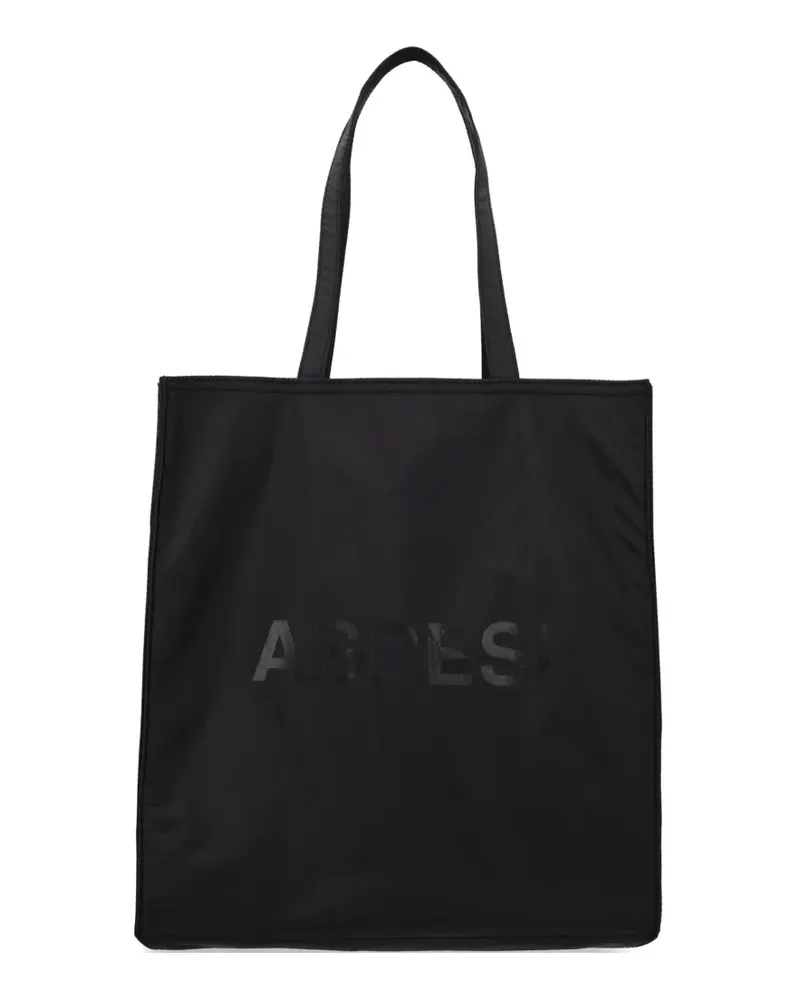 ASPESI logo-print tote bag - Schwarz Schwarz