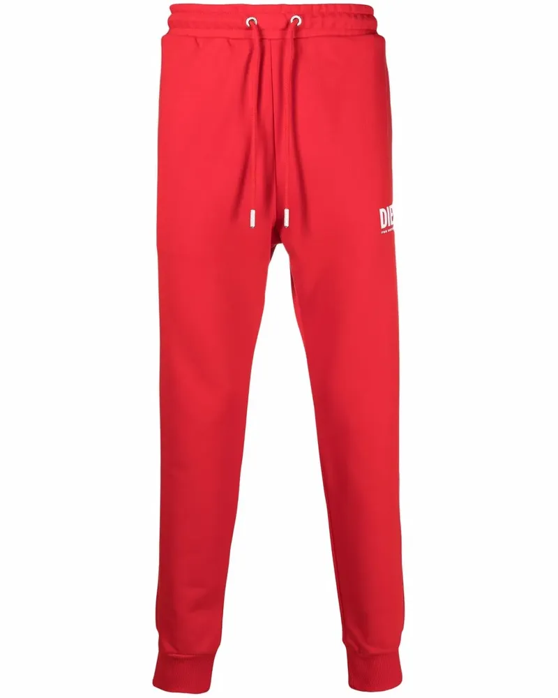 Diesel Jogginghose mit Logo-Print - Rot Rot