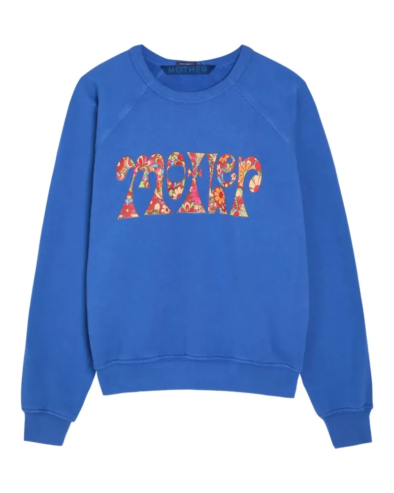 Mother floral-print raglan-sleeve sweatshirt - Blau Blau