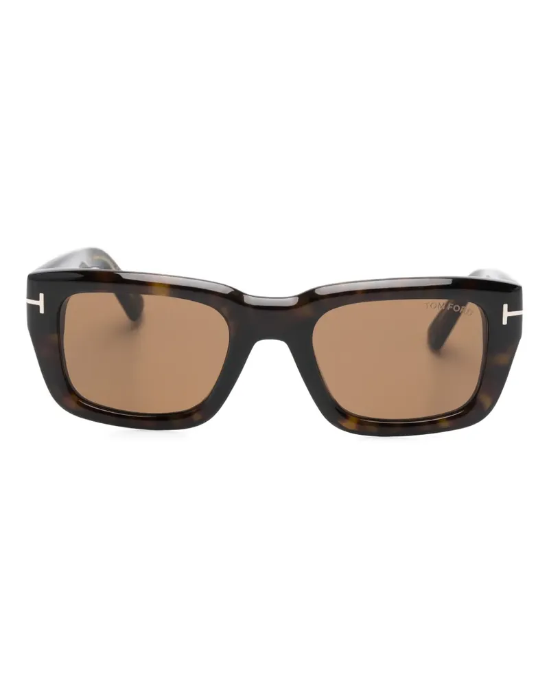 Tom Ford Icon Sonnenbrille mit eckigem Gestell - Braun Braun