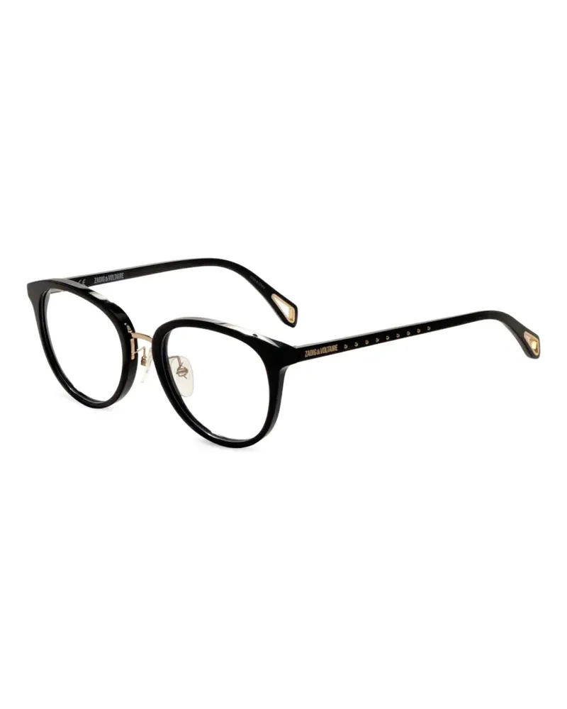 Zadig & Voltaire Brille mit rundem Gestell - Schwarz Schwarz