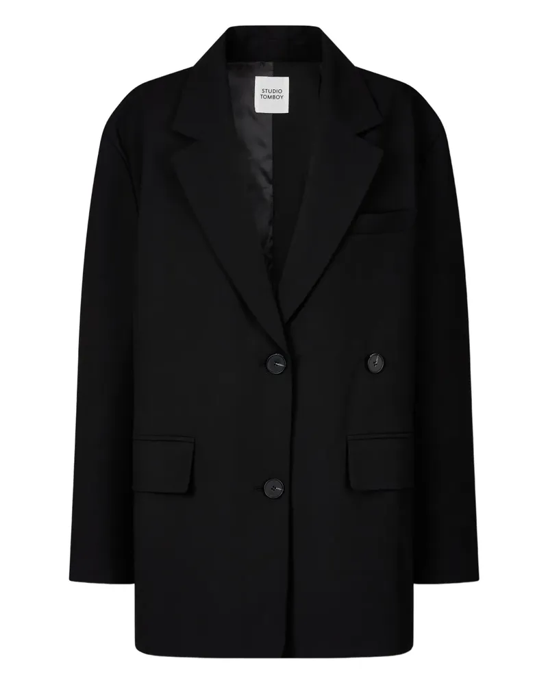 STUDIO TOMBOY vent-detail button-fastening jacket - Schwarz Schwarz