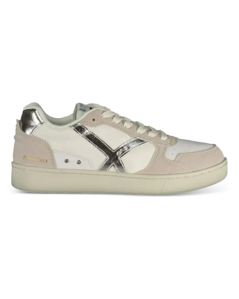 Gas Pyro Mix Sneakers mit Metallic-Effekt - Weiß Weiß