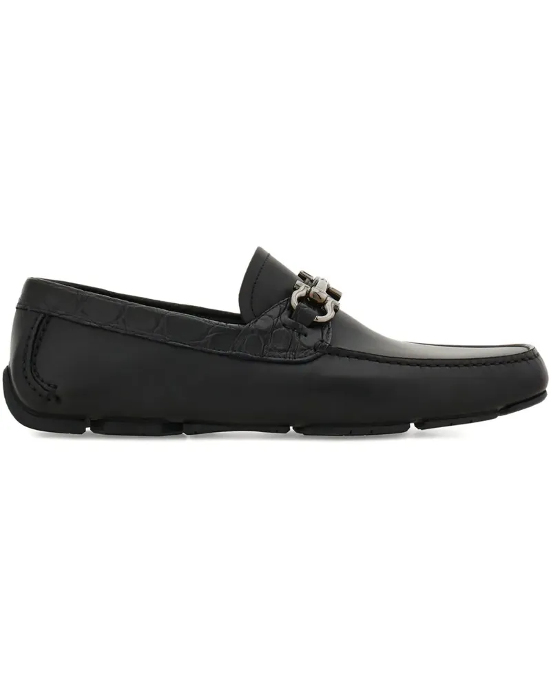 Ferragamo Loafer mit Gancini-Spange - Schwarz Schwarz