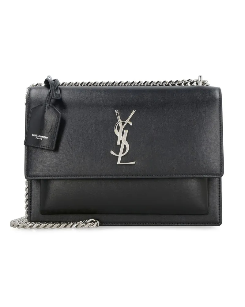 Saint Laurent Mittelgroße 'Sunset' Schultertasche - Schwarz Schwarz