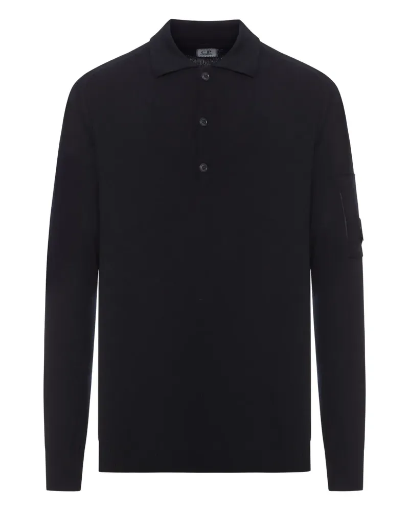 C.P. Company Poloshirt mit Taschendetail - Schwarz Schwarz