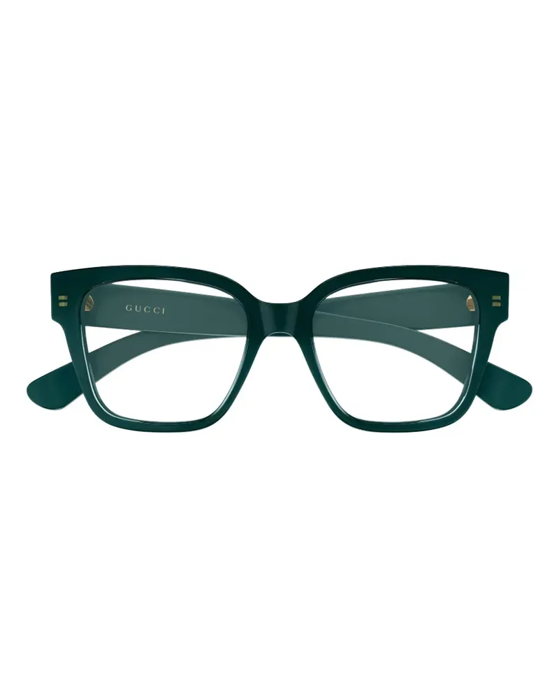 Gucci Brille mit eckigem Gestell - Grün Grün