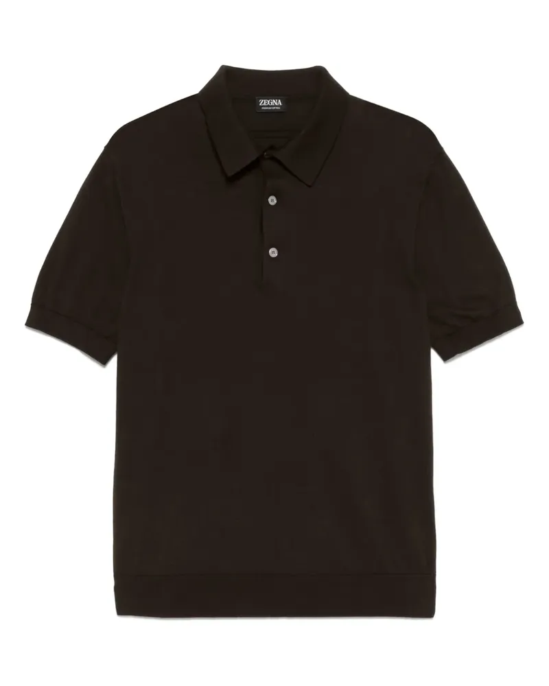 Ermenegildo Zegna Klassisches Poloshirt - Braun Braun