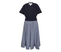 Kleid im Kombi-Look - Blau