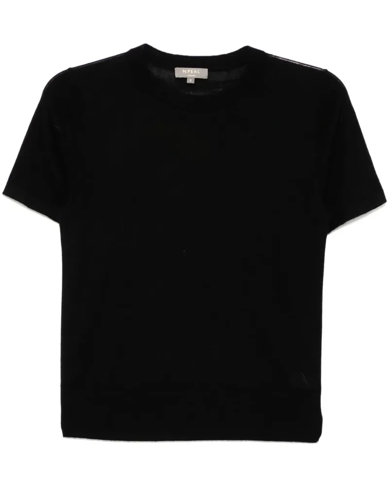 N.Peal Isla T-Shirt - Schwarz Schwarz