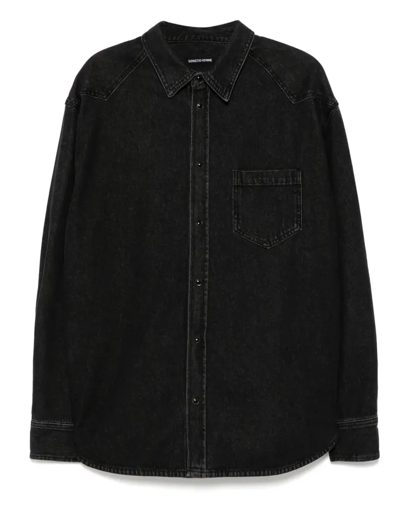 SONGZIO Origin Paris Jeanshemd - Schwarz Schwarz
