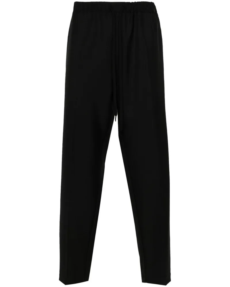 Maison Margiela Tapered-Hose mit Kordelzug - Schwarz Schwarz