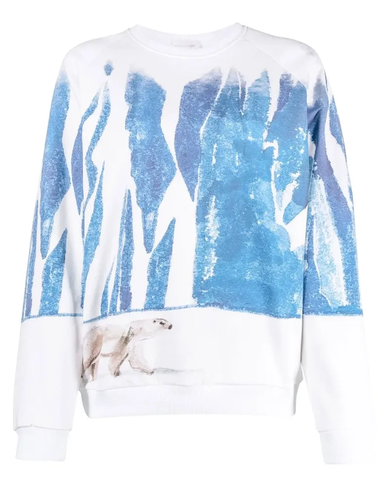 Chloé Sweatshirt mit grafischem Print - Blau Blau