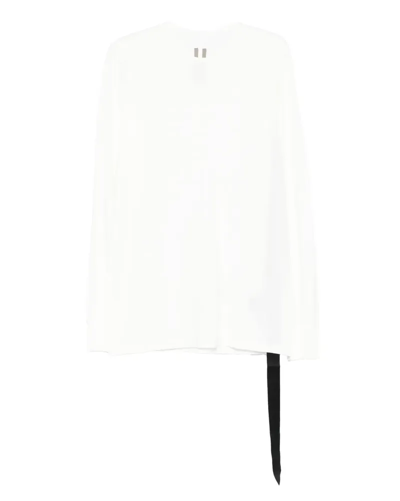 DRKSHDW by Rick Owens Langarmshirt mit Schnürung - Weiß Weiß