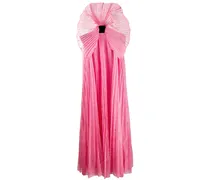 Robe mit plissiertem Detail - Schwarz