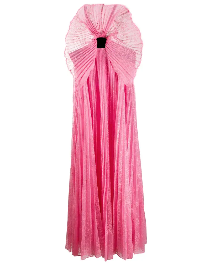 Givenchy Robe mit plissiertem Detail - Schwarz Schwarz