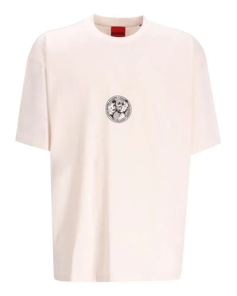 HUGO BOSS Boxing Academy T-Shirt mit Logo - Nude Nude