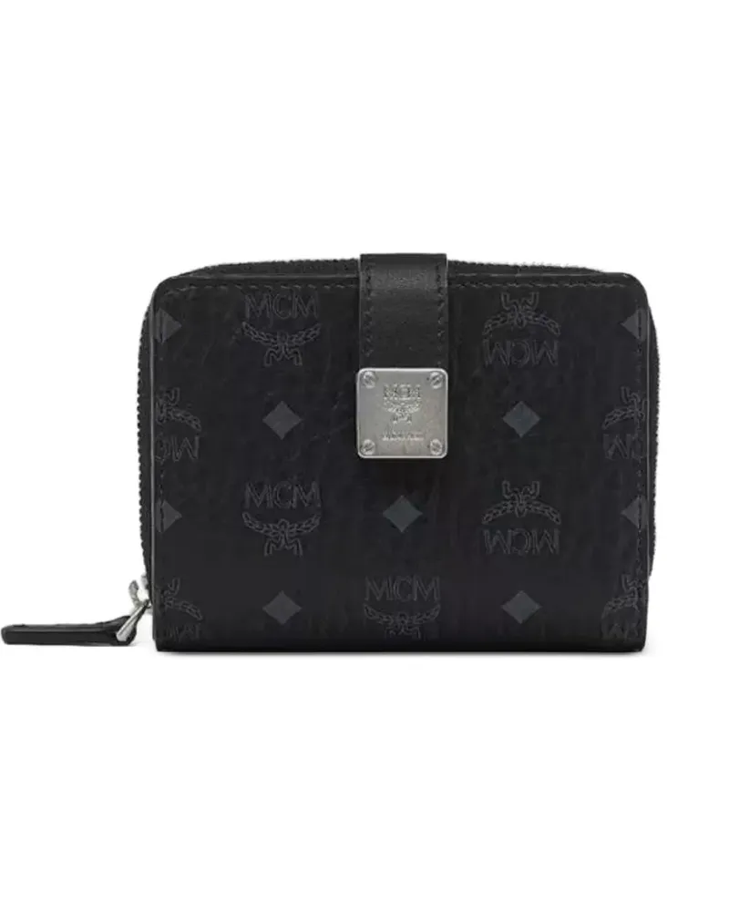 MCM Portemonnaie mit Visetos-Print - Schwarz Schwarz