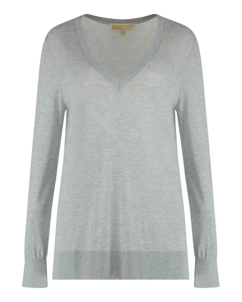 Michael Kors V-neck long-sleeve sweater - Grau Grau