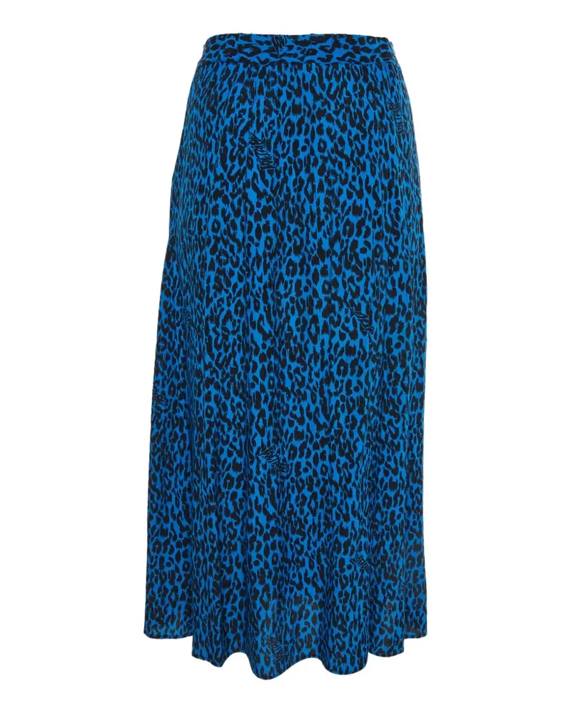 Zadig & Voltaire leopard-print button-front maxi skirt - Blau Blau
