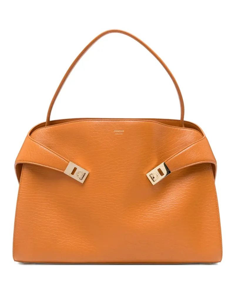 Ferragamo leather shoulder bag - Orange Orange