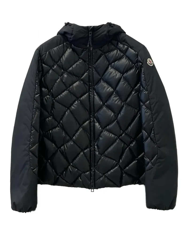 Moncler Marzeno Jacke mit Rautensteppung - Schwarz Schwarz