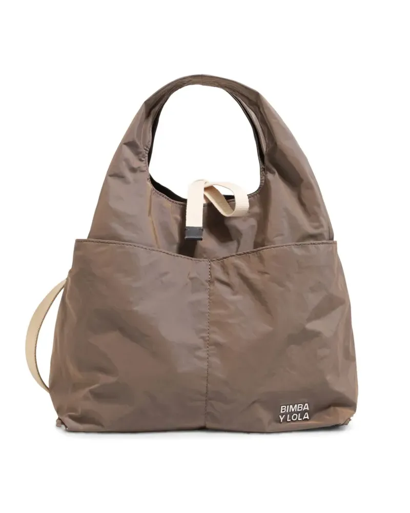 BIMBA Y LOLA Kleine Tote Bag mit Henkel - Nude Nude