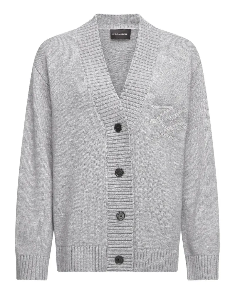 Karl Lagerfeld Soutache Cardigan - Grau Grau