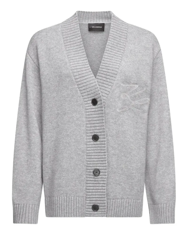 Karl Lagerfeld Soutache Cardigan - Grau Grau