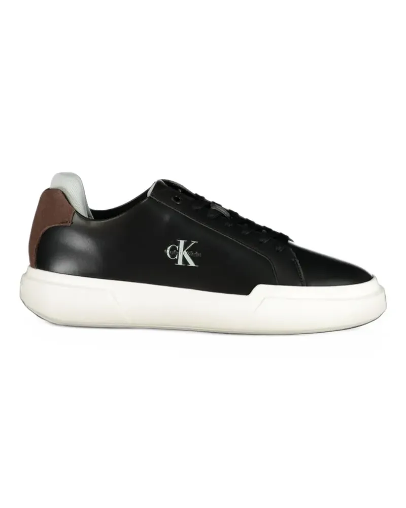 Calvin Klein Sneakers mit Logo-Print - Schwarz Schwarz