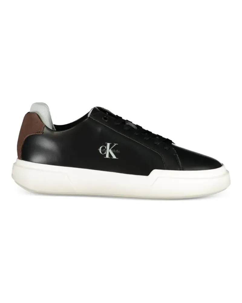 Calvin Klein Sneakers mit Logo-Print - Schwarz Schwarz