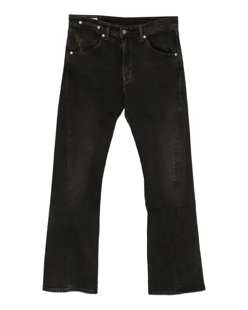 Levi's logo-patch straight-leg jeans - Schwarz Schwarz