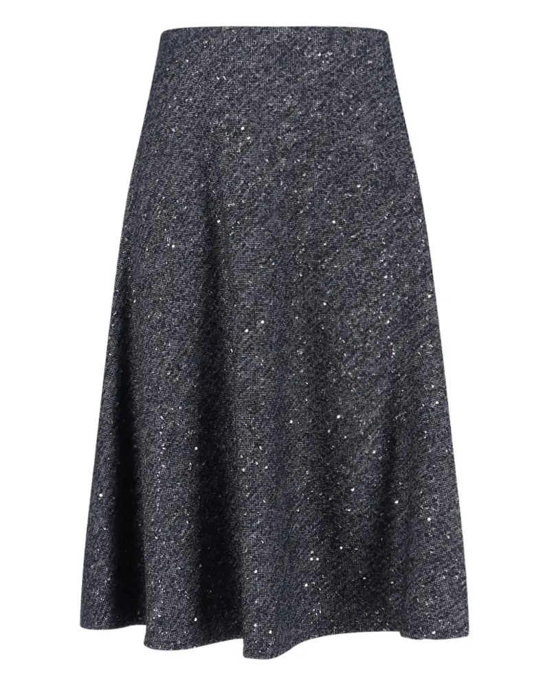 Tagliatore sequin midi skirt - Grau Grau