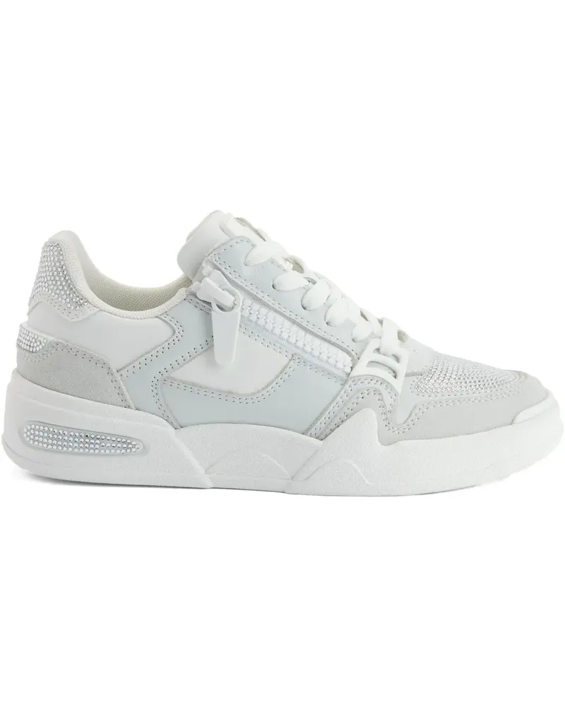 Giuseppe Zanotti Gz-ghost zip embellished sneakers - Weiß Weiß