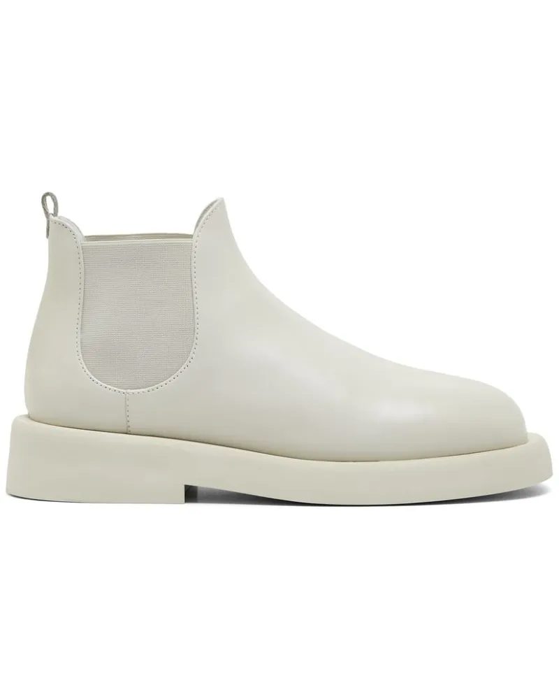 Marsèll Knöchelhohe Lederstiefel - Weiß Weiß