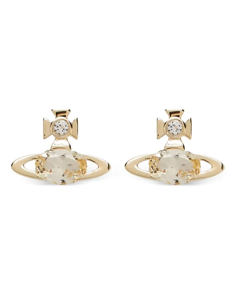 Vivienne Westwood Goldohrringe mit Kristallen Gold