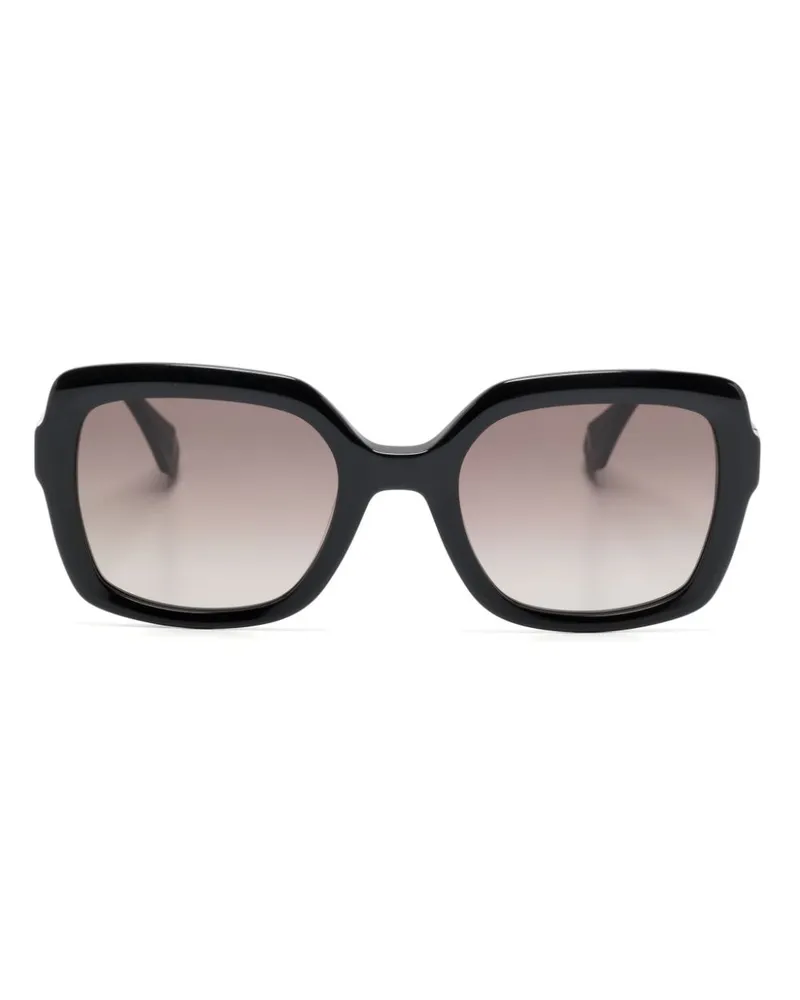 GIGI STUDIOS Genesis Sonnenbrille mit eckigem Gestell Schwarz