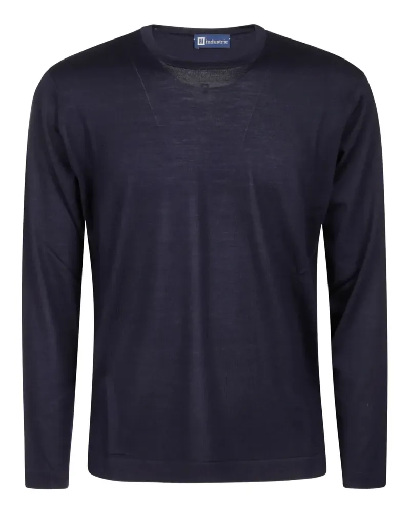 Alpha Industries T-Shirt mit rundem Ausschnitt - Blau Blau
